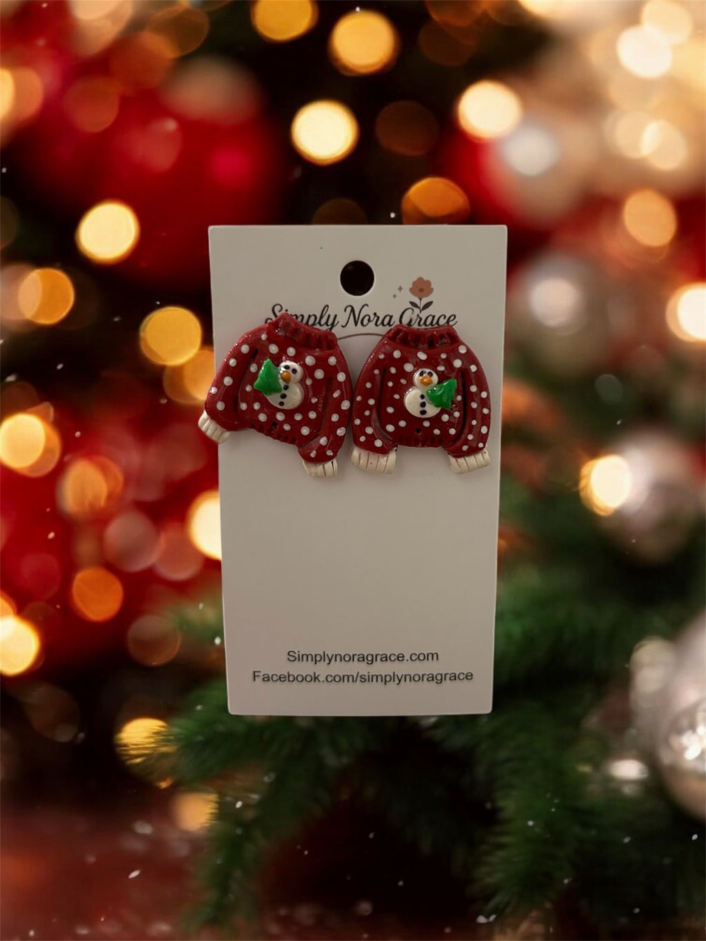 Snowman Sweater Earrings