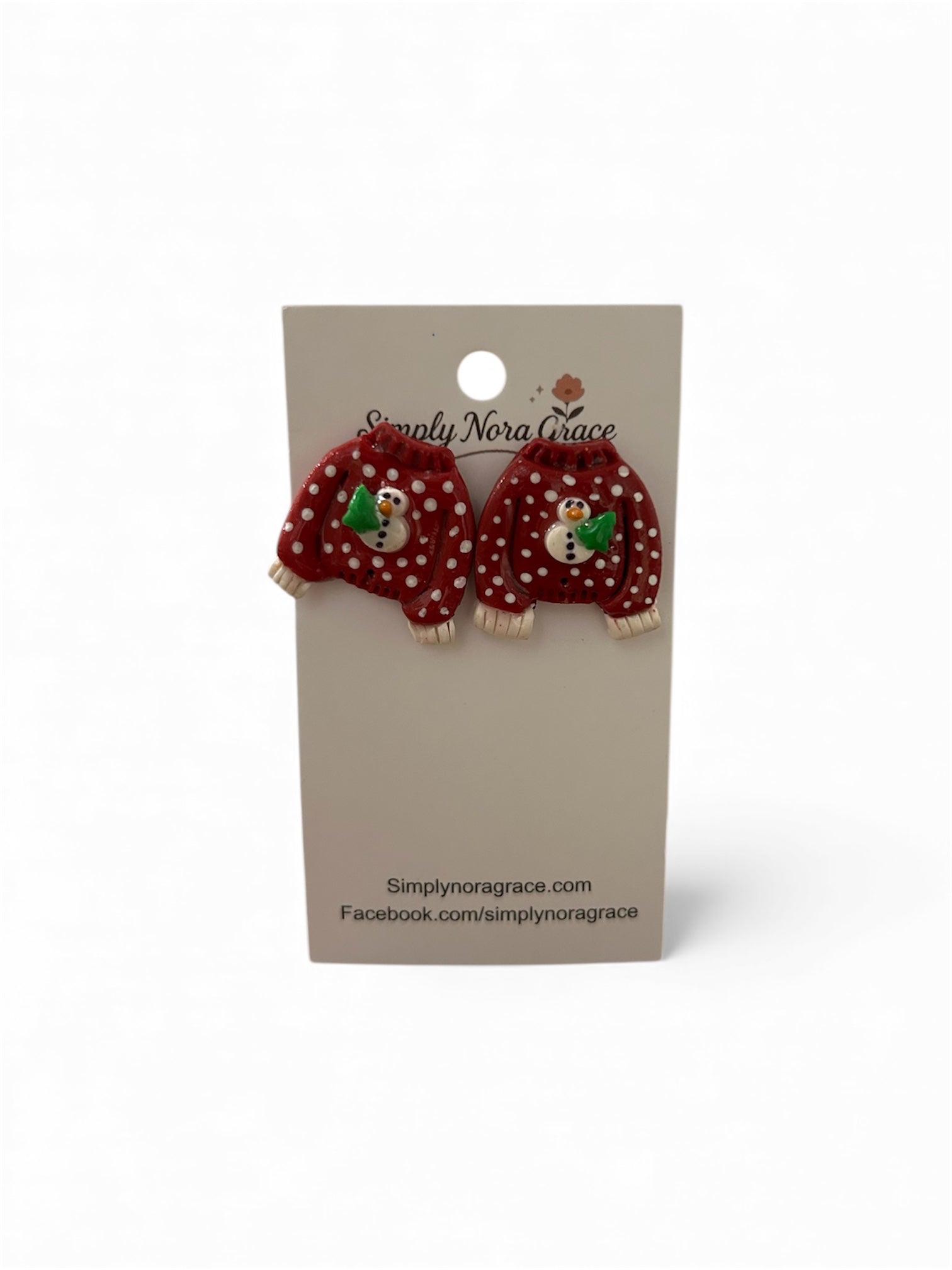 Snowman Sweater Earrings