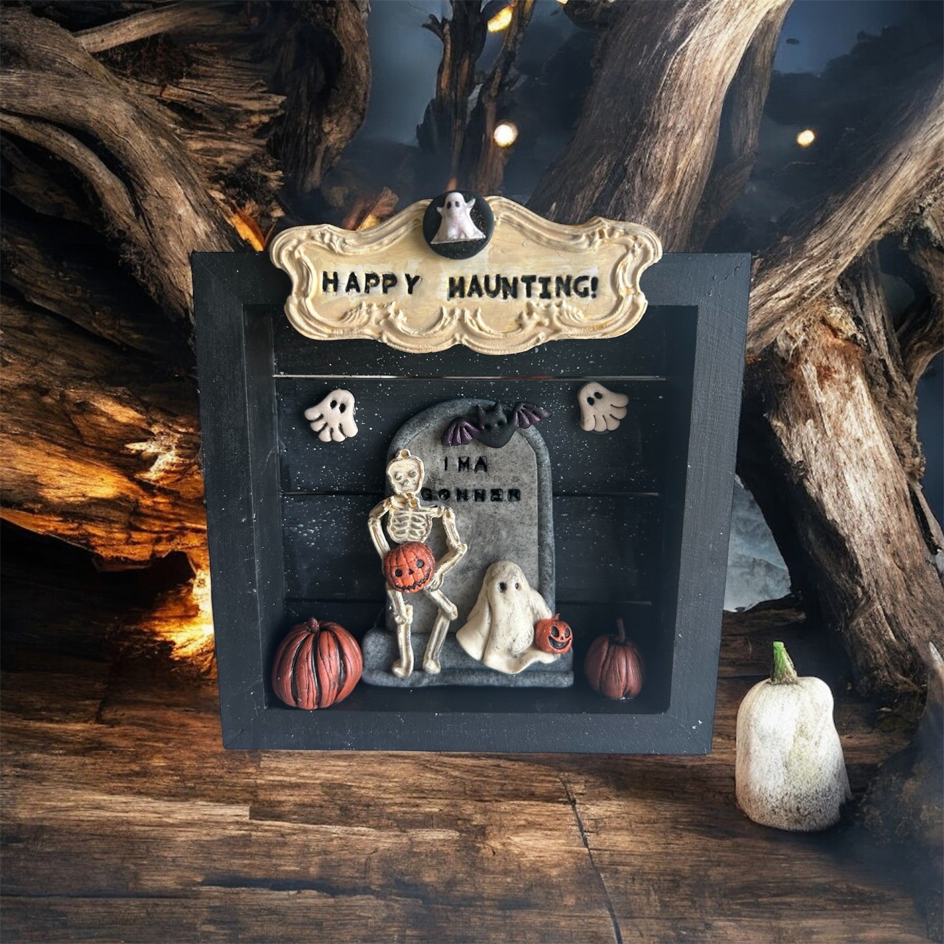 Halloween Happy Haunting Shadow Box